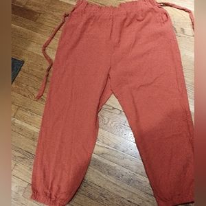 Pants (Paper bag waist belt pants)